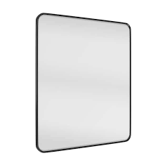 Ello Allo 30 In W X 36 In H Rectangular Aluminum Framed Wall Mount Bathroom Vanity Mirror In Black