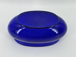 20th Century Vase In Cobalt Blue Glass