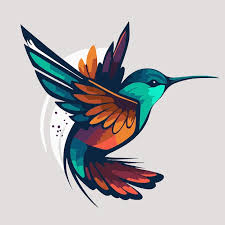 Logo Of Flaying Hummingbird Bird