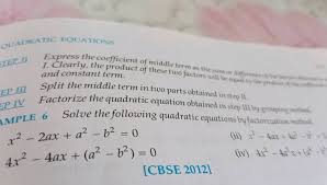 Quadratic Equations Express The