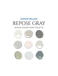 Sherwin Williams Repose Gray Palette