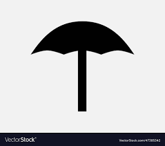 Umbrella Shade Icon Royalty Free Vector