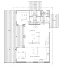 Small House Plan Ch88 With Simple Lines