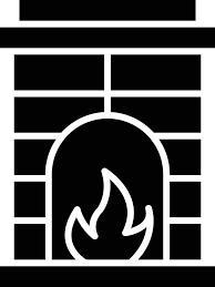 Vector Design Fireplace Icon Style