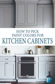 Pick Paint Colors For Kitchen Cabinets