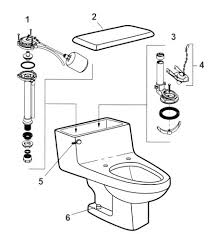 One Piece Elongated Toilet Parts Catalog