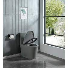 Aoibox One Piece 1 1 1 6 Gpf Dual Flush Elongated Toilet In Light Grey