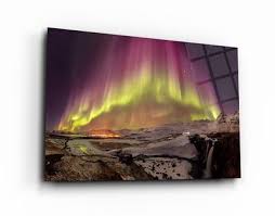 Aurora Temper Glass Wall Art Home