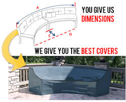 Outdoor Curved Sofas Covers Custom Made