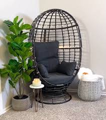 Outsunny Wicker Egg Chair 360 Rotating