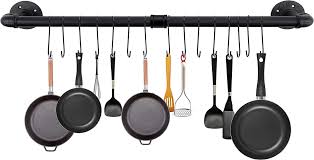 39 4 Inch Pot Rack Wall Mounted With 15