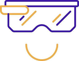 Smartglass Technology Icon With Purple