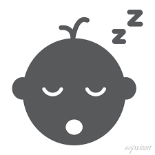 Baby Boy Sleep Glyph Icon Child And