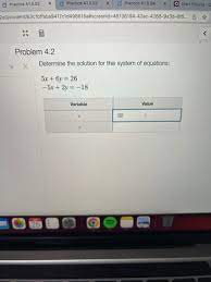 Determine The Solution For This System