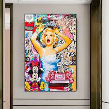 Marilyn Monroe Graffiti Art Inspired