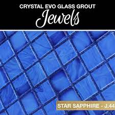 Crystal Glass Grout Jewels Star Sapphire 75 Grams 1 Pack