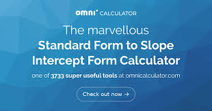 Slope Intercept Form Calculator