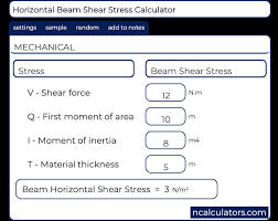 shear stress τ calculator