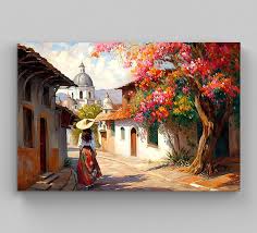 Buy Mexican Painting Mexican Village