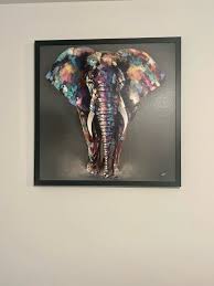 Louise Luton Hugo Elephant Framed