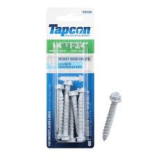 Tapcon 1 4 In X 1 3 4 In White Ultra