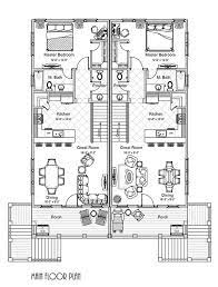 Two Palms Duplex Coastal House Plans