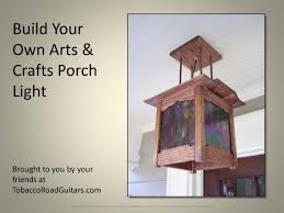 Arts Crafts Porch Light Plans And