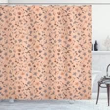 Ambesonne Peach Colors Shower Curtain