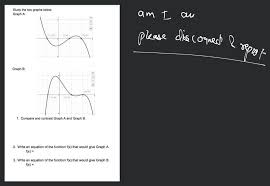 Study The Two Graphs Below Graph A