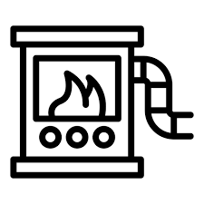Service Furnace Icon Outline Vector