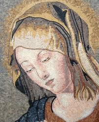 Virgin Mary Mosaic Icon Art