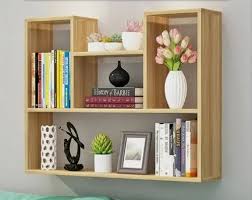 Brown Wall Mounted Wooden Shelf