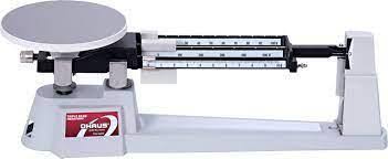 a triple beam balance is used to find
