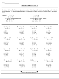 Solved Name Systems Of Equations 1