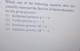 Which One Of The Following Equation