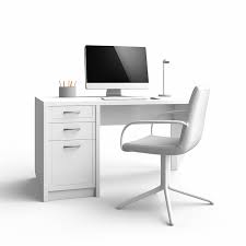 Premium Ai Image White Desk Icon 3d