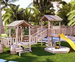 Pirate Cove Double Playhouse Plans