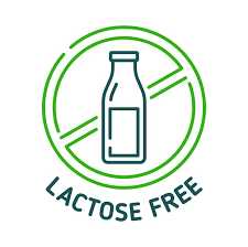 Lactose Free Dairy Icon Sign Or