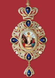 Christ Panagia Style Icon Ornament