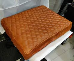 Lambskin Leather Bench Floor Cushion