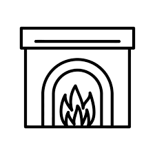 Stove On Fire Symbol Vector Images