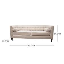 Removable Cushions Sofa In Sky Neutral