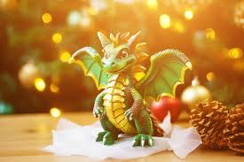 Green Wooden Dragon Toy The Cute Sign