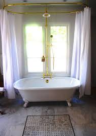Shower Curtain Rod For Clawfoot Bathtub