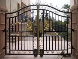 Ornamental Sliding Garden Gate Size