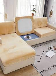 1pc Plain Sofa Seat Cushion Cover