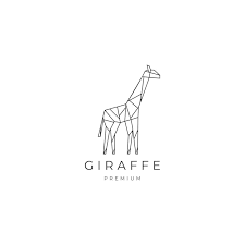 Giraffe Geometric Logo Vector Icon