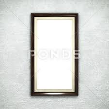 Wooden Frame On Wallpaper Clip Art