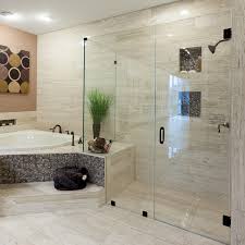Traditional Glass Shower Door Bathroom