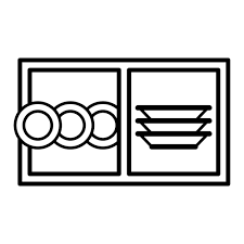 Kitchen Cabinet Icon Vector On